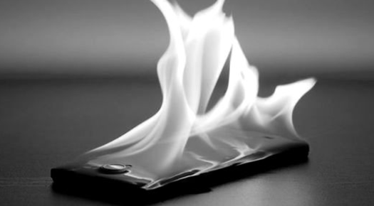 Mobile Phone Burning