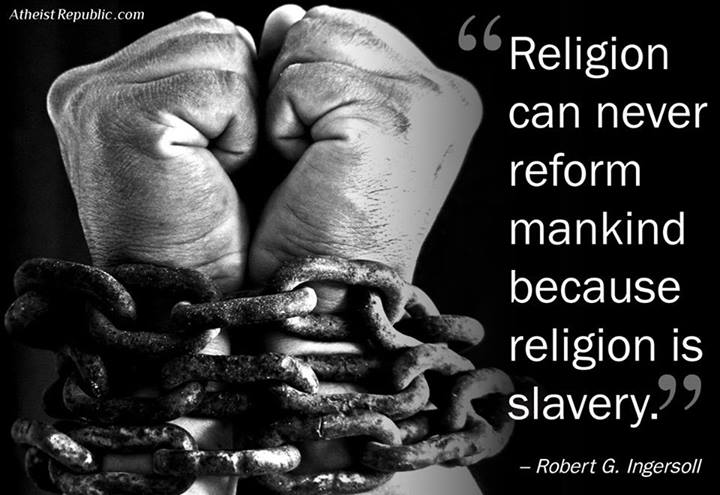 Religion can never reform Mankind