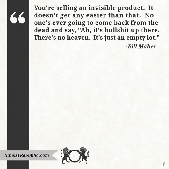 Selling an Invisible Product - Bill Maher