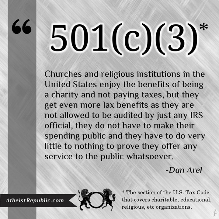 Tax Exempt Churches - Dan Arel