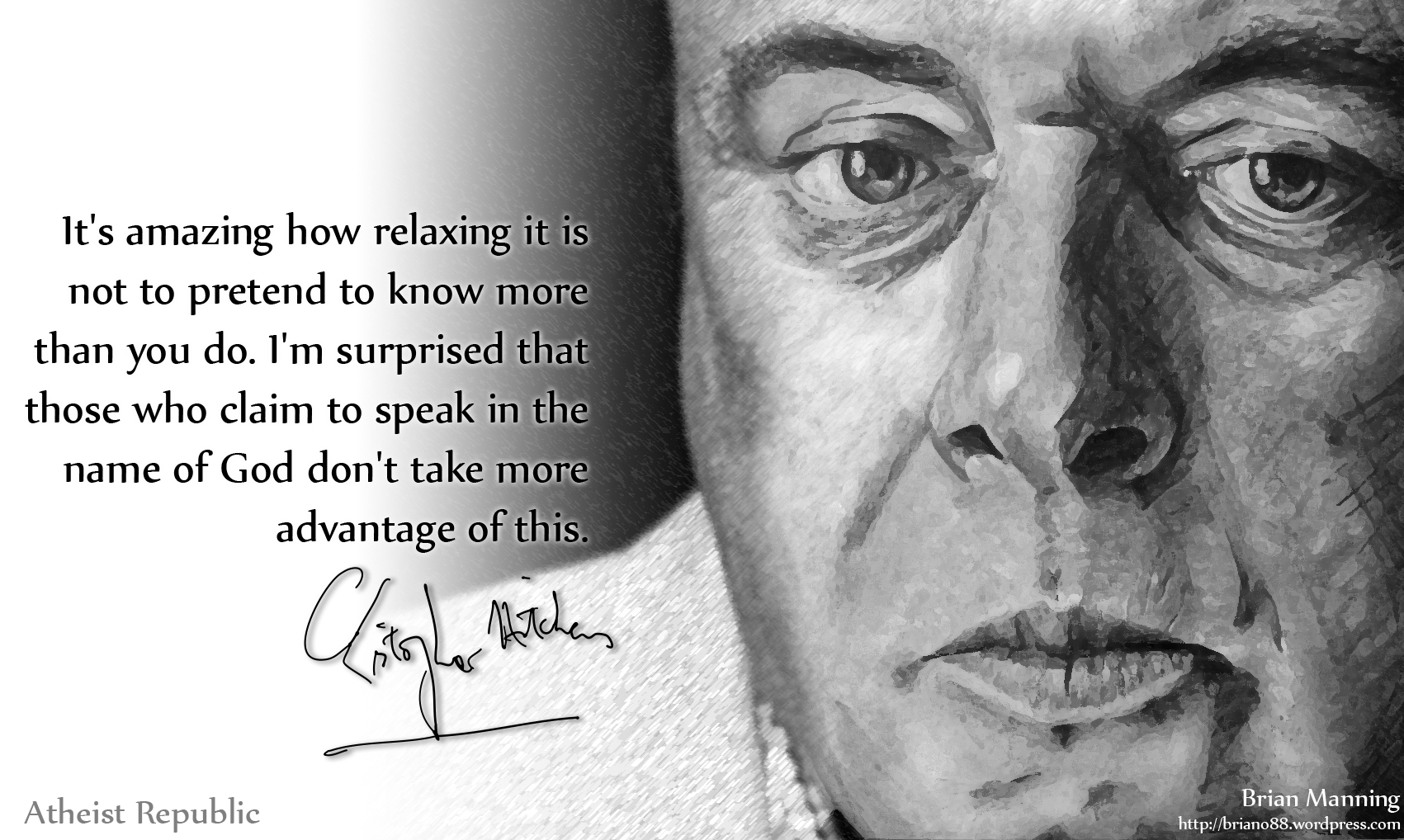 Christopher Hitchens: Not to Pretend to Know More than You Do