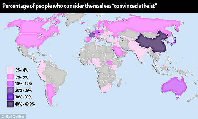 Atheist World Percentage