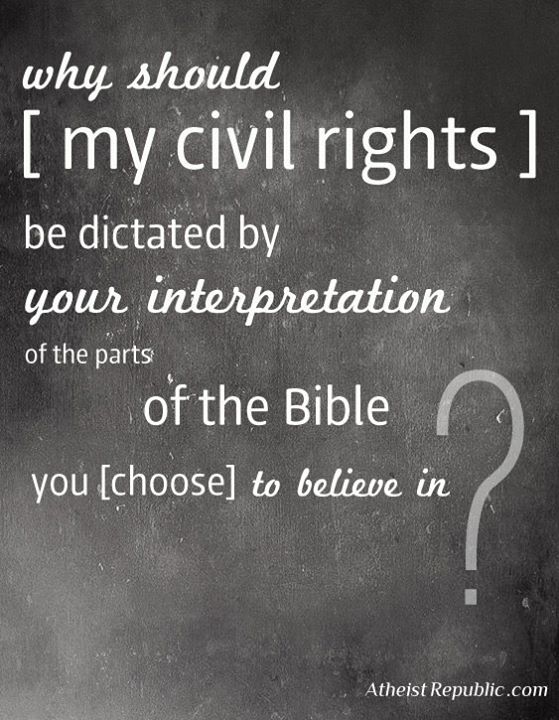 Civil Rights Dictated By Bible?