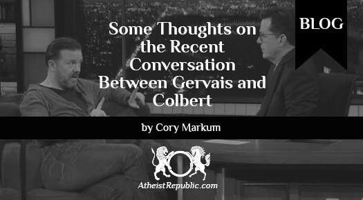 Gervais and Colbert Conversation