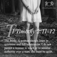 1 Timothy 2:11-12