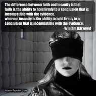 Difference Between Faith and Insanity