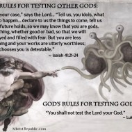 The Bible on Testing Gods