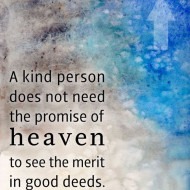 Merit in Good Deeds