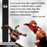Right to Beliefs - Ricky Gervais