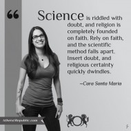 Science VS Faith - Cara De Santa Maria