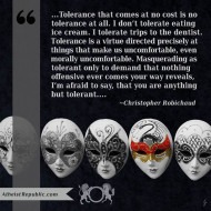 Tolerance - Christopher Robichaud