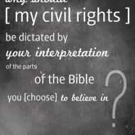 Civil Rights Dictated By Bible?