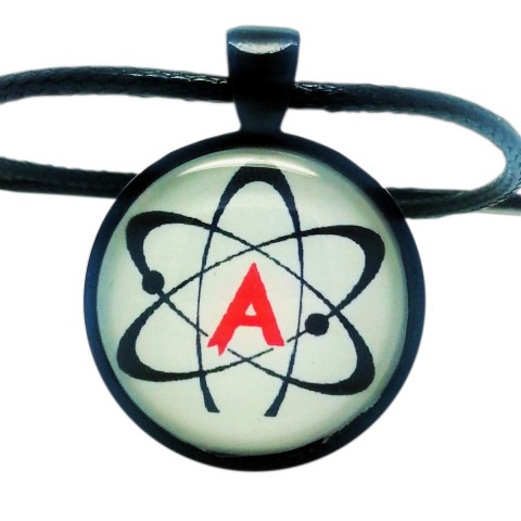 American Atheist Logo, Pendant Necklace