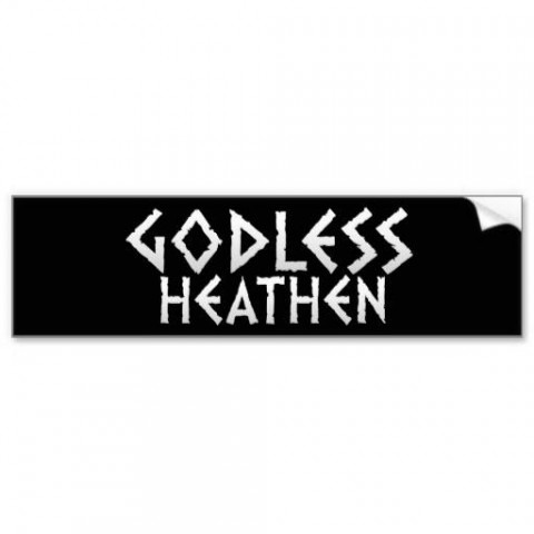 Godless Heathen Sticker