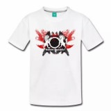 Red and Black Watercolor Logo Kid's Shirt