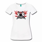 Red and Black Watercolor Logo Women's Shirt