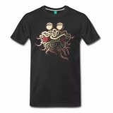 Scheming Flying Spaghetti Monster Men's Shirt