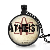 Atheist Science Logo, Pendant Necklace