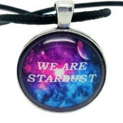 Atheist Logo "We Are Stardust" Pendant Necklace