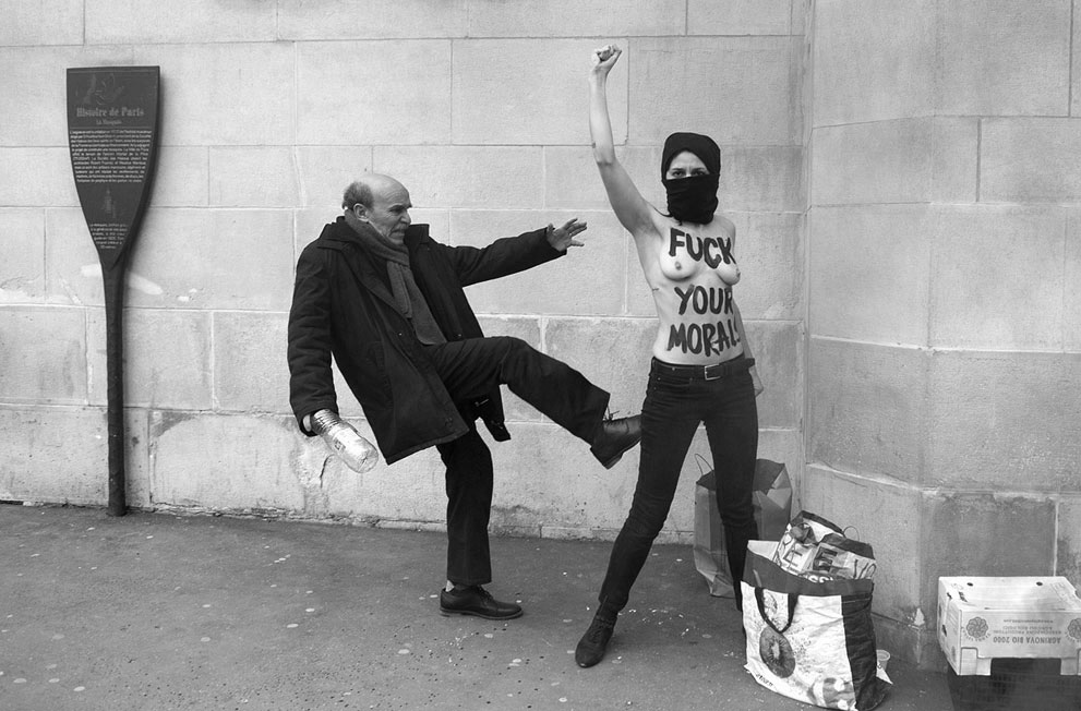 Femen Activist - Paris Mosque